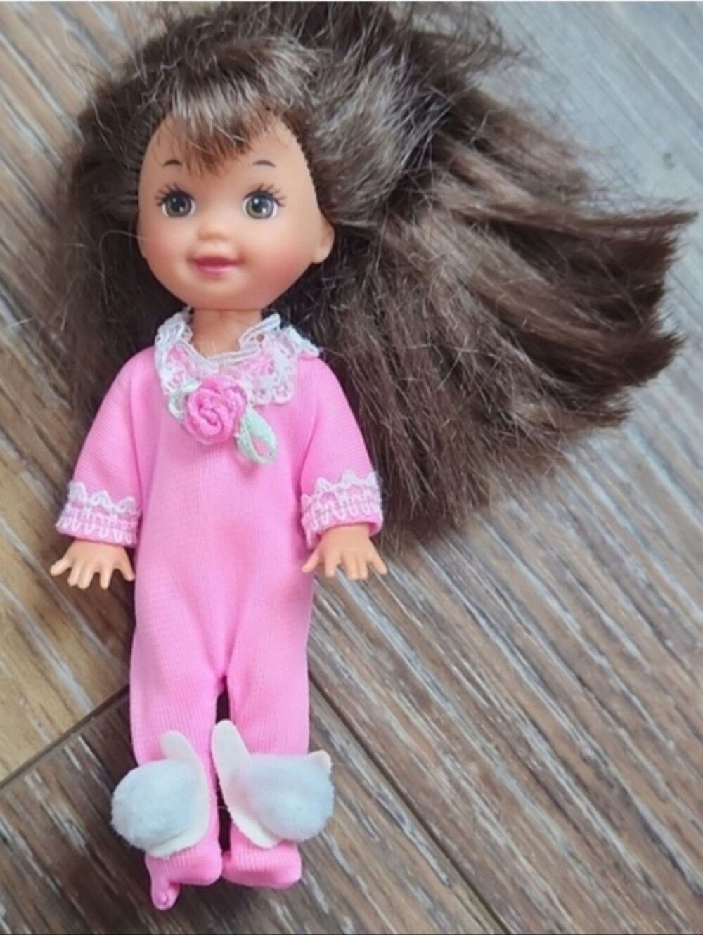 Vintage Friend of Kelly Barbie Doll Pink Pajamas